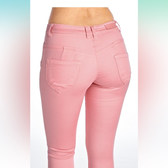 Blue Age PINK skinny stretch jeans - Picture 2 of 3